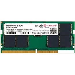 Оперативная память Transcend JetRam 16ГБ DDR5 SODIMM 4800МГц JM4800ASE-16G