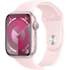 Умные часы Apple Watch Series 9 45 мм (алюминиевый корпус, розовый/розовый, спортивный силиконовый ремешок M/L)