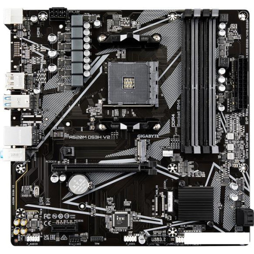 Материнская плата Gigabyte A520M DS3H V2 (rev. 1.0)