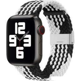 Ремешок Hurtel Strap Fabric для Apple Watch Ultra/8/7/6/SE/5/4/3/2, 49мм/45мм/44мм/42мм (черный/белый)