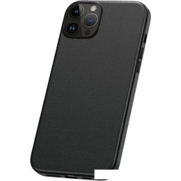Чехол для телефона Baseus Fauxther для iPhone 15 Pro Max (черный)