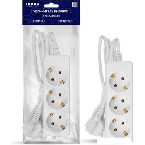 Удлинитель Tokov Electric TKE-C01-BU3-5-1-Z