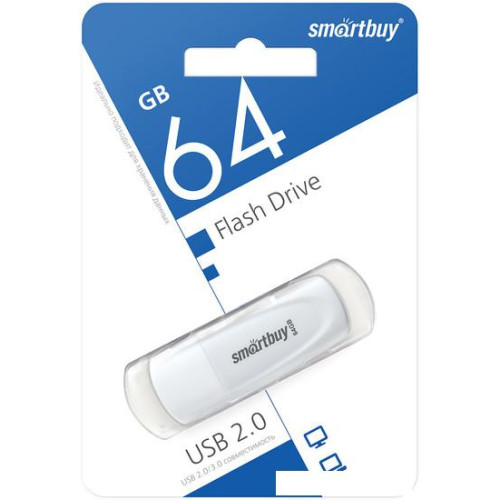 USB Flash SmartBuy Scout 64GB (белый)