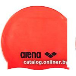 Шапочка для плавания ARENA Classic Silicone Cap 91662 40 (fluo red/black)