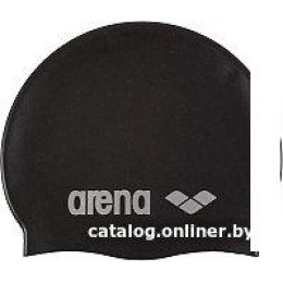 Шапочка для плавания ARENA Classic Silicone Cap 91662 55 (black/silver)