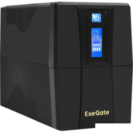 Источник бесперебойного питания ExeGate Power Smart ULB-1000.LCD.AVR.2SH.RJ.USB EX292792RUS