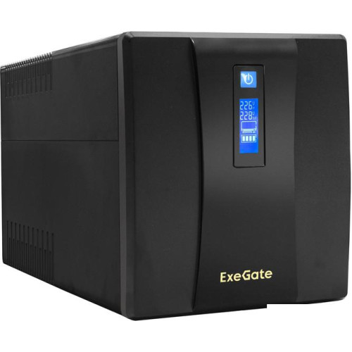 Источник бесперебойного питания ExeGate SpecialPro Smart LLB-1200.LCD.AVR.4SH.USB EP285494RUS