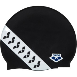 Шапочка для плавания ARENA Team Stripe Cap 001463 111 (черный/белый)