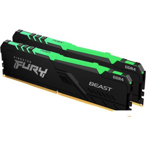 Оперативная память Kingston FURY Beast RGB 2x16ГБ DDR4 3200МГц KF432C16BB12AK2/32