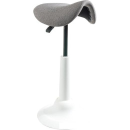Офисный стул Chair Meister Saddle (пластик белый/ткань серая)