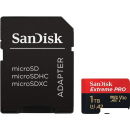 Карта памяти SanDisk Extreme PRO microSDXC SDSQXCD-1T00-GN6MA 1TB (с адаптером)