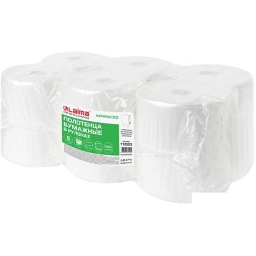 Бумажные полотенца Laima Advanced 112503 (6 шт, белый)