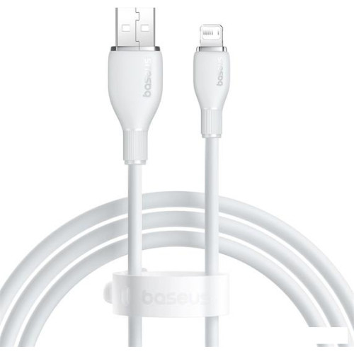 Кабель Baseus Pudding Series Fast Charging Cable 2.4A USB Type-A - Lightning (1.2 м, белый)
