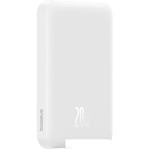 Внешний аккумулятор Baseus Magnetic Mini Wireless Fast Charge Power Bank 20W 5000mAh (белый)