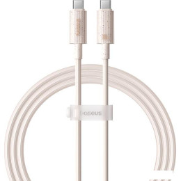 Кабель Baseus Habitat Series Fast Charging Cable 100W USB Type-C - USB Type-C (1 м, бежевый)