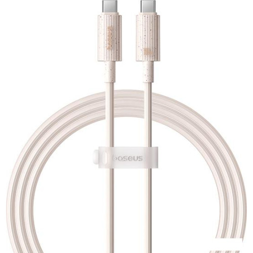 Кабель Baseus Habitat Series Fast Charging Cable 100W USB Type-C - USB Type-C (1 м, бежевый)