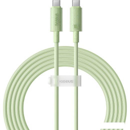 Кабель Baseus Habitat Series Fast Charging Cable 100W USB Type-C - USB Type-C (2 м, зеленый)