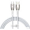 Кабель Baseus Glimmer Series Fast Charging Data Cable USB Type-A - Type-C 100W CADH000402 (1 м, белый)