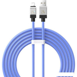 Кабель Baseus CoolPlay Series Fast Charging Data Cable 2.4A USB Type-A - Lightning (2 м, синий)