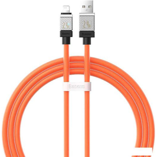 Кабель Baseus CoolPlay Series Fast Charging Data Cable 2.4A USB Type-A - Lightning (1 м, оранжевый)