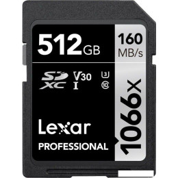 Карта памяти Lexar Professional 1066x SDXC LSD1066512G-BNNNG 512GB