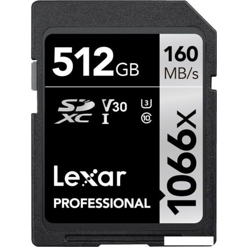 Карта памяти Lexar Professional 1066x SDXC LSD1066512G-BNNNG 512GB