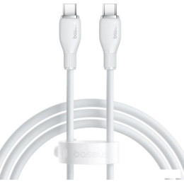 Кабель Baseus Pudding Series Fast Charging Cable 100W USB Type-C - USB Type-C (2 м, белый)