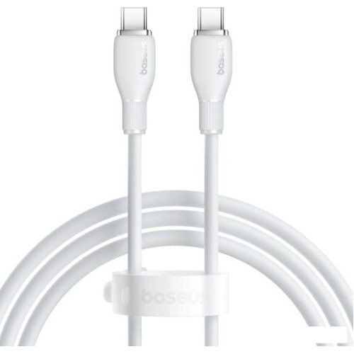 Кабель Baseus Pudding Series Fast Charging Cable 100W USB Type-C - USB Type-C (2 м, белый)