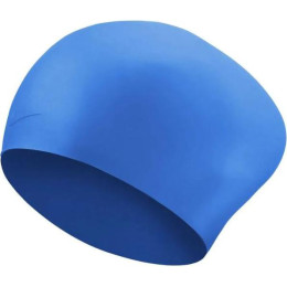 Шапочка для плавания Nike Long Hair Silicone NESSA198460 (голубой)