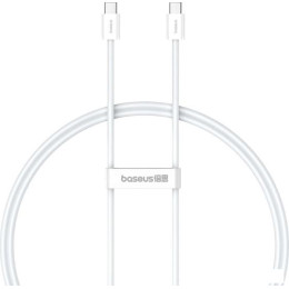 Кабель Baseus Superior Series 2 Fast Charging Data Cable 100W USB Type-C - USB Type-C (1 м, белый)