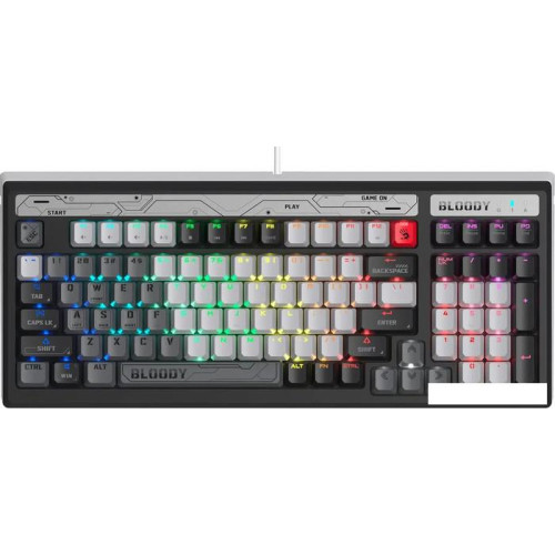 Клавиатура A4Tech Bloody B950 (черный/серый, Light Strike Libra Brown)