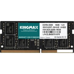 Оперативная память Kingmax 16ГБ DDR4 SODIMM 3200 МГц KM-SD4-3200-16GS