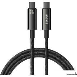 Кабель Baseus Tungsten Gold Fast Charging Data Cable USB Type-C - USB Type-C (2 м, черный)