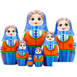Развивающая игра Брестская Фабрика Сувениров Девушка в немецком платье Dirndl (набор 7 шт)