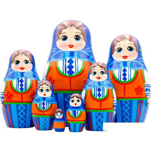 Развивающая игра Брестская Фабрика Сувениров Девушка в немецком платье Dirndl (набор 7 шт)
