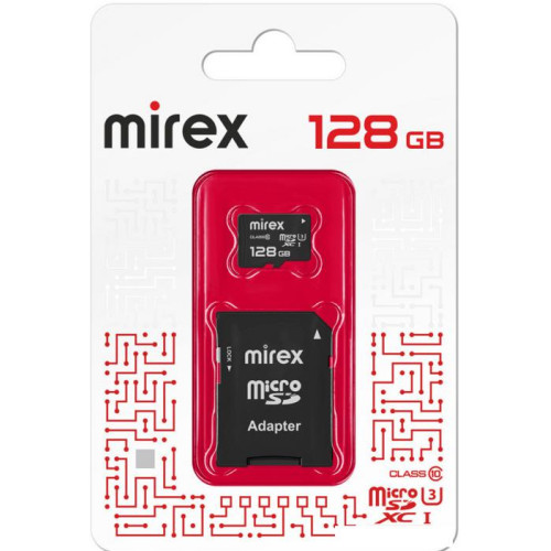 Карта памяти Mirex microSDXC 13613-AD3UH128 128GB (с адаптером)