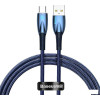 Кабель Baseus Glimmer Series Fast Charging Data Cable USB Type-A - Type-C 100W CADH000503 (2 м, синий)