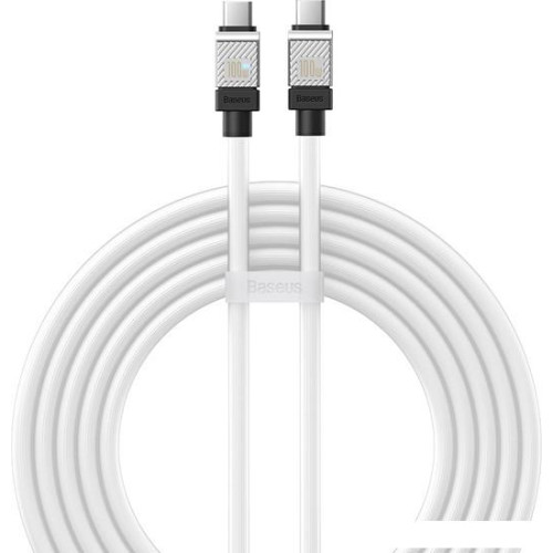 Кабель Baseus CoolPlay Series Fast Charging Data Cable 100W USB Type-C - USB Type-C (2 м, белый)