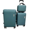 Комплект чемоданов Swed House Safari Vaska MR3-780 (3шт, темно-зеленый)