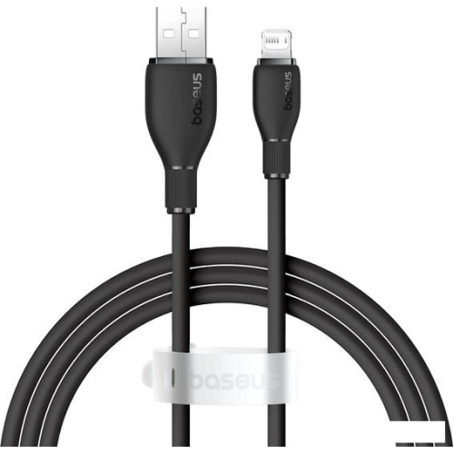 Кабель Baseus Pudding Series Fast Charging Cable 2.4A USB Type-A - Lightning (1.2 м, черный)