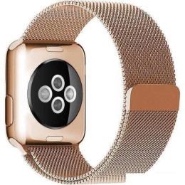 Браслет Rumi Milanese loop металлический для Apple Watch 42/44/45mm (красное золото)