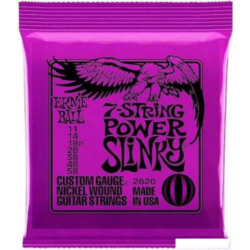 Струны для гитары Ernie Ball 2620 Nickel 7 Power Slinky