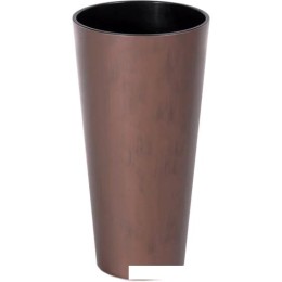 Кашпо Prosperplast Tubus Slim Corten DTUS300C-7601U (черный/коричневый)