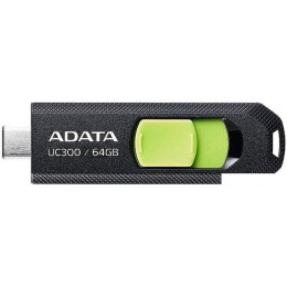 USB Flash ADATA UC300 64GB (черный/зеленый)
