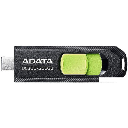 USB Flash ADATA UC300 256GB (черный/зеленый)