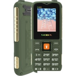 Кнопочный телефон TeXet TM-D400 (зеленый)