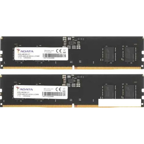 Оперативная память ADATA 2x8ГБ DDR5 4800 МГц AD5U48008G-DT