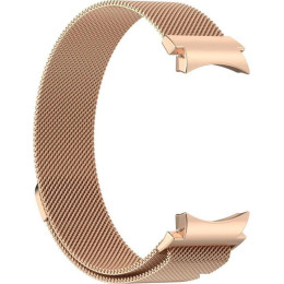 Браслет Rumi Milanese loop металлический для Samsung Galaxy Watch4/5/6 (20 мм, красное золото)