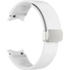 Ремешок Rumi Flex Buckle силиконовый для Samsung Galaxy Watch4/5/6 (20 мм, белый)