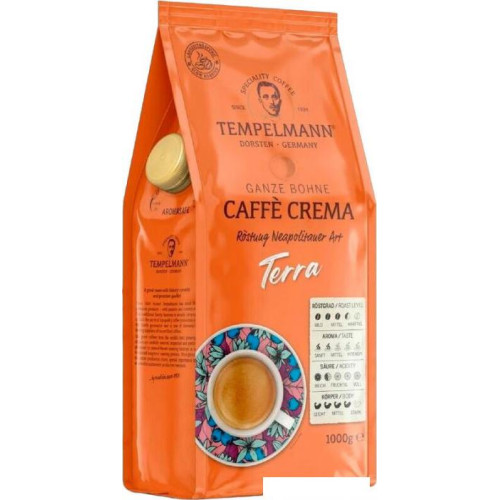 Кофе Tempelmann Terra Caffe Crema зерновой 1 кг